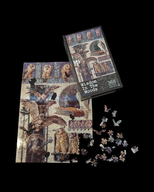 Wisdom In The Woods - 368 piece - Jigsaw With Hidden Owl Pieces